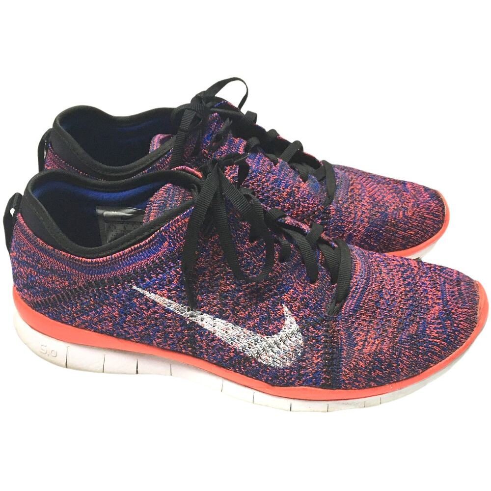 Nike Flyknit Free TR Running Shoes‎ Purple Black Women's 8.5 Sneakers Trainers